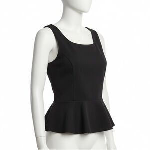 Express Elegant Black Peplum Top